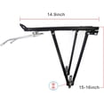 thumbnail image 2 of Upanbike Bike Rear Rack V-Brake Aluminium Alloy Pannier for 26" Mountain Road Bicycle 700C, 2 of 9