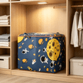 thumbnail image 6 of Fabric Storage Bags for Clothes, Clothes Storage Bins with Lids, Large Capacity Double Moving Bags with Zipper & Reinforced Handle, Organizers Storage Containers for Clothing, Blanket, Toys, 6 of 9