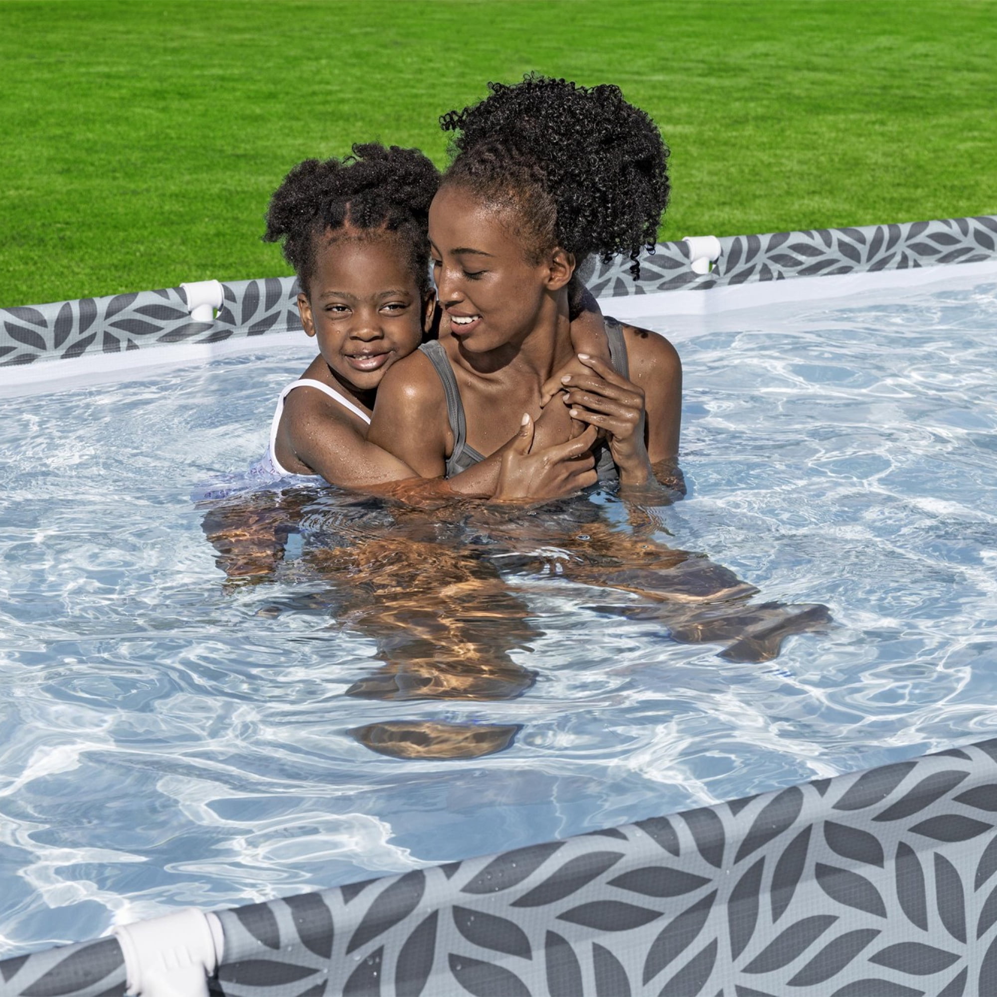 Bestway Steel Pro Rectangle Above Ground Pool Set, 12' x 6'7" x 26"