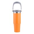 thumbnail image 3 of Taza de agua portátil de 30 oz con asa de viaje de viaje Taza de aislamiento térmico de acero inoxidable de acero inoxidable para bebidas frías calientes, 3 of 9