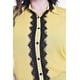 thumbnail image 4 of Blusa con detalle de encaje Roman Fashion /Tallas Extras, 8004 (Amarillo) amarillo 42, 4 of 6