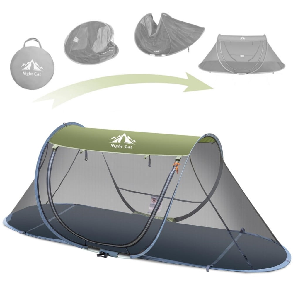 Mosquito Net Tent for Camping Bed, Pop-Up Bed Canopy with Net Bottom, Mosquito Net
