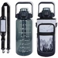 thumbnail image 1 of 64 oz Water Bottle with Straw Sleeve & Strap Motivational BPA Free Half Gallon Water Jug with Handle for Gym Women Men Aesthetic Water Bottle with Strap Bird, 1 of 6