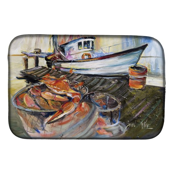 Blue Crab Trap Dish Drying Mat