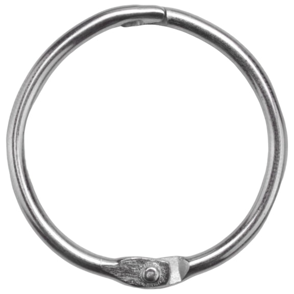 25 Pcs Metal 1.2" Loose Leaf Rings Binder Keyrings for Scrapbooking Book