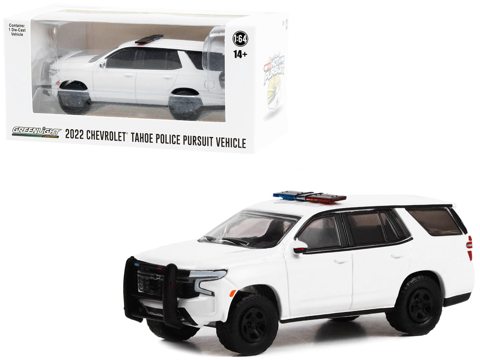 GreenLight Chevrolet Tahoe Police Pursuit Vehicle 1/64 - Walmart.com