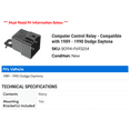 thumbnail image 2 of Computer Control Relay - Compatible with 1989 - 1990 Dodge Daytona, 2 of 2