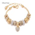 thumbnail image 2 of Pulsera de amor dorado, pulsera de cuentas grandes de aleación Diy, joyería adecuada para adultos, chicas jóvenes1 Feliz Sencillez, 2 of 3