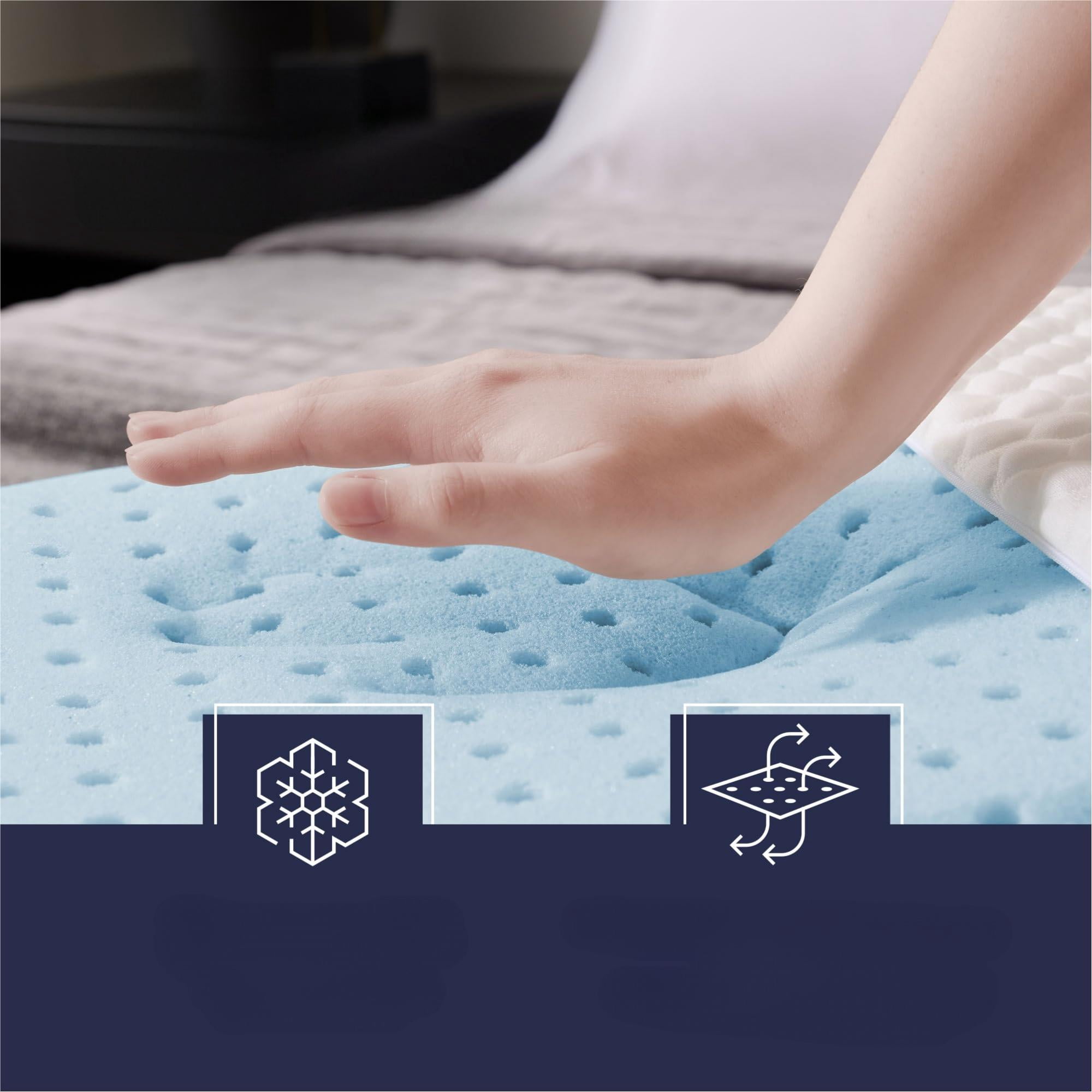 Foam Pillow - King Size - 1-Pack - Medium Plush Feel - Neck and Shoulder Support - Side, Stomach, and Back Sleepers - Home, Hotel, & Hospital Essentials
