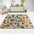 thumbnail image 2 of Yayeee Area Rugs for Living Room 5.2'x4' Non Slip Washable Bedroom Floor Carpet, Floral Blooms, 2 of 5