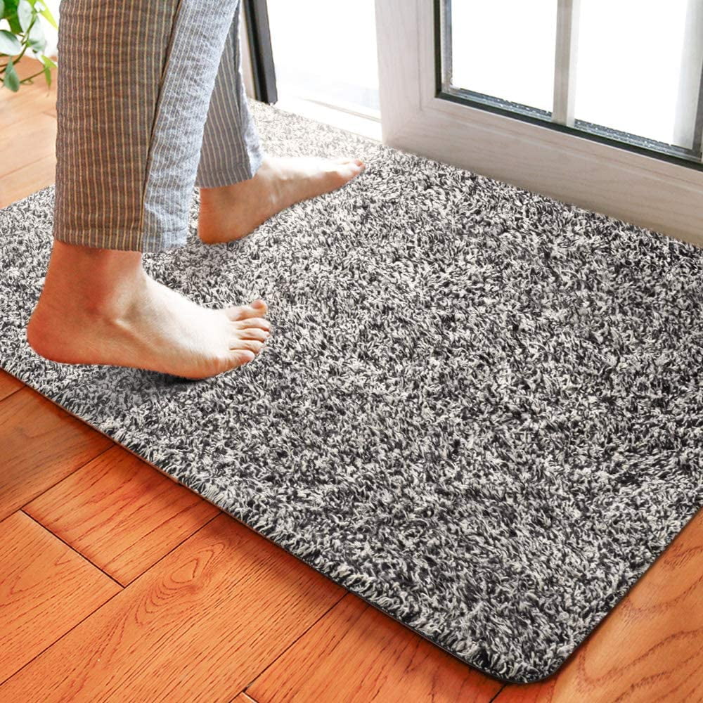Beige Office Mats Machine Washable Non Slip Commercial Allergy Friendly Doormats 
