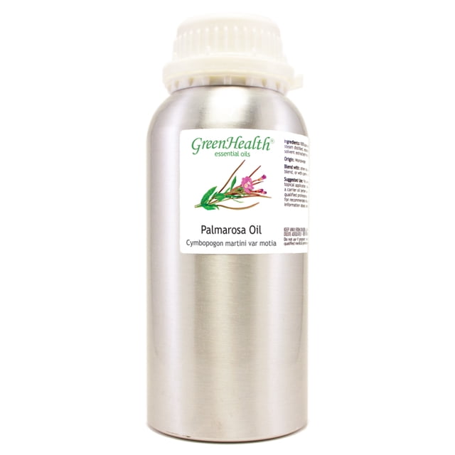 Palmarosa Essential Oil 16 fl oz - 100% Essential Oil - Aluminum Bottle