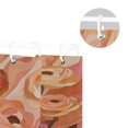 thumbnail image 5 of Yayeee Shower Curtain with Hooks 72"x72" Waterproof Fabric Bathroom Hanging Decor, Abstract Orange Flowers, 5 of 5