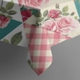 thumbnail image 5 of Pioneer Flower Floral Print Pattern Square Tablecloth,Waterproof Square Table Cover,Wipeable Spillproof Washable Table Cover for Home Kitchen Party Decor 52"x52"(132x132cm), 5 of 6