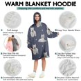 thumbnail image 5 of Wearable Oversized Blanket,West Highland White Terrier Wearable Blanket Hoodie for Adults,Cozy Hooded Blankets with Super Pockets,Super Warm Fuzzy Pullover for Women & Men, 5 of 6