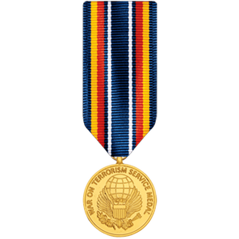 Gotw Ribbon GWOT Service Medal Miniature Anodized Global War On Terrorism Service ...