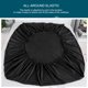thumbnail image 5 of Sábana Ajustable De Algodón con Sábana Cómoda Durable De 15"De Ancho Y Transpirable Negro Reina (79 "x59" / 203x152cm), 5 of 6