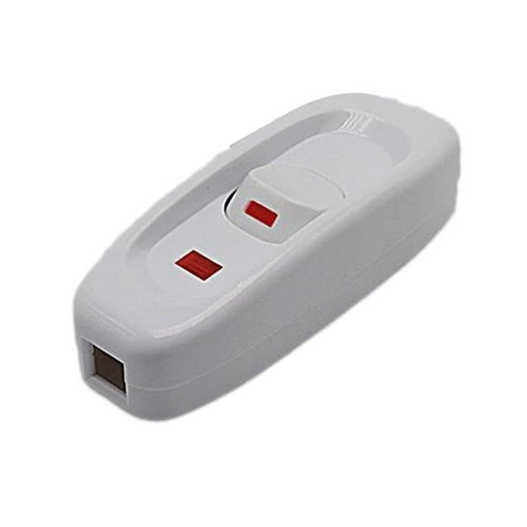 Lamp Switch Ac 220v 10A Inline Cord Switch with Led Indicator Light, Light Switch Cord Inline Light Switch Inline Switch Black Pull Cord Light Switch On/Off Switch for Table Lamp Electrical Cord