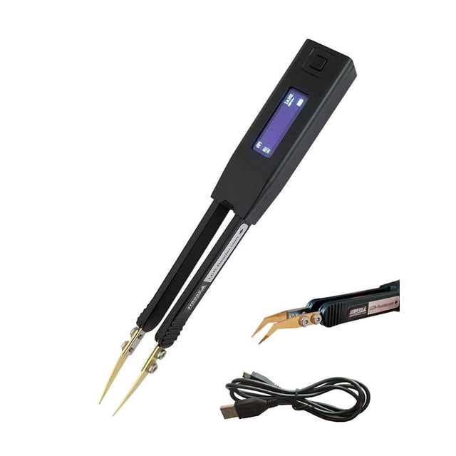LCR-Reader with Spare Test Leads and Charger: Digital Multimeter LCR-Meter Inductance Meter