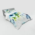 thumbnail image 2 of Ambesonne Art Bedding Set 4 Pcs, Summer Flowers Growth, Queen, Blue Forest Green, 2 of 2