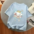 thumbnail image 3 of Sanrio Cinnamoroll Multicolor Graphic T Shirts Kawaii Girl Y2k Top Aesthetic Harajuku Summer Oversized T Shirt Women Clothes Tee, 3 of 22
