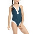 thumbnail image 3 of Arvbitana Mother and Daughter Bikini Family Matching V-neck Pleated Patchwork Summer Swimwear, 3 of 8