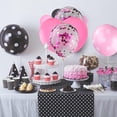 thumbnail image 2 of 75 Pieces Color Balloons Confetti Polka Dot Balloons Latex Party Garland for Halloween Baby Shower Wedding Birthday Party Decorations Supplies(Pink, Black), 2 of 5
