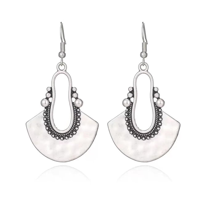 Aretes KAIYIDAN Boho Vintage Largos en Plata