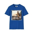 thumbnail image 2 of Road Bike German Shepherd Unisex Softstyle T-Shirt, 2 of 10