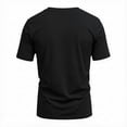 thumbnail image 5 of IAJDKMEK Men's V-Neck Short Sleeve Lightweight T-Shirt — Soft Stretch Top with Breathable Fabric, a Stylish Casual Shirt for Men, Perfect as a Summer Shirt,Black L, 5 of 5