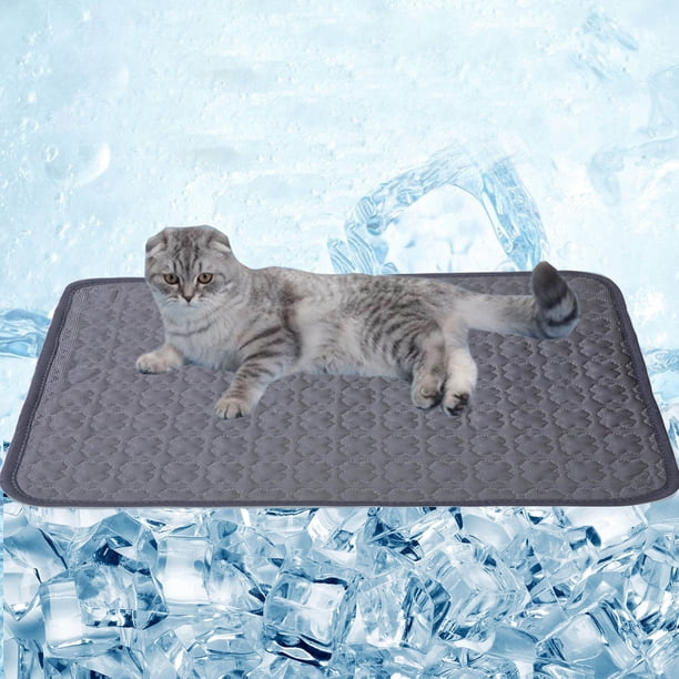 Alfombra Refrescante Para Perros Y Gatos - Manta De Seda De Hielo Lavable, Antideslizante, Tallas S/M/L