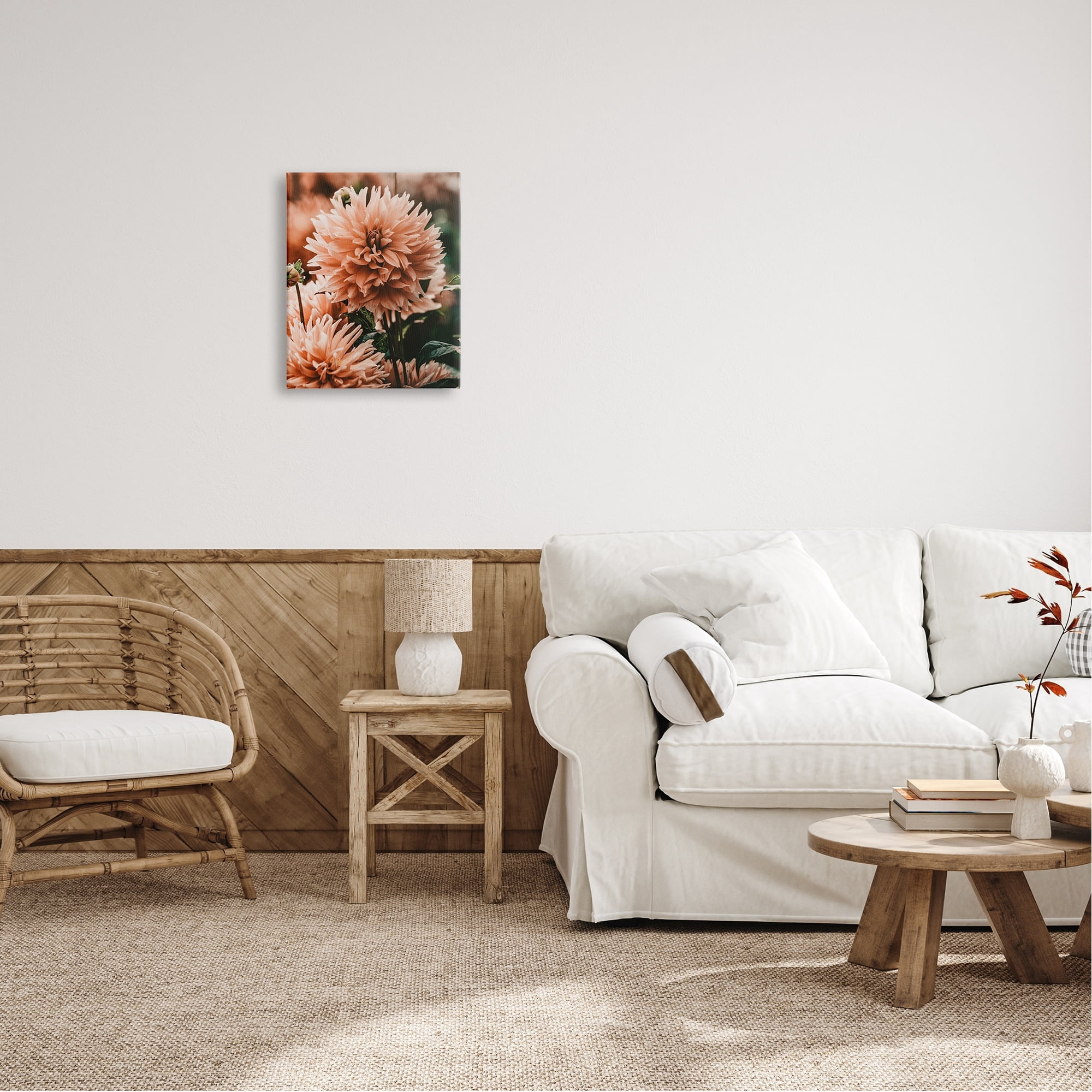 Stupell Industries Wild Pink Dahlias Spring Flowers Closeup Photography Canvas Wall Art, 36 x 48, Design by Amy Brinkman