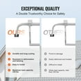 thumbnail image 4 of Steel Ladder Roof Hook and Stabilizer Kit - Includes Adjustable Standoff Arms, Wall Extension & Anti-Slip Rubber Feet, 4 of 10
