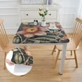 thumbnail image 2 of Designer Tablecloth for Square Tables, Floral Pattern Tablecloths,Decorative Table Cover Cloth for Kitchen Dining Room, 2 of 7
