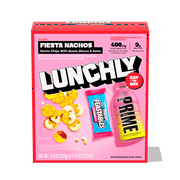 LUNCHLY Meal Kit, Fiesta Nachos with Feastables Chocolate and Prime Hydration, 9g Protein, Refrigerated, 1 Meal Kit