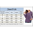 thumbnail image 5 of JuneFish Womens Fall Long Sleeve Tunic Tops Notch V Neck Shirt Casual Pleated Basic Pullover, 5 of 5