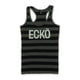 thumbnail image 1 of Ecko Unltd. Camiseta sin mangas con purpurina y rayas tejidas para mujer, negra, mediana Ecko Unltd. Camiseta sin mangas, 1 of 2
