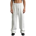 thumbnail image 3 of SAWOBUUN Men's Casual Sweatpants Loose Fit Wide Leg Sport Trousers Baggy Relaxed Comfortable Everyday Athletic Pants, 3 of 6