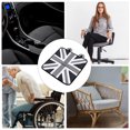 thumbnail image 4 of Cojín de asiento de coche de seda de hielo 1pc El estatal de asiento decorativo del modelo de la bandera de la unión, 4 of 6