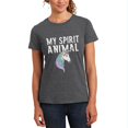 thumbnail image 1 of Mon Animal Spirituel Unicorn T-Shirt Doux pour Femmes, 1 of 1