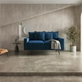 thumbnail image 6 of Enor Furniture Gault 58" Square Arm Modern Fabric/Metal Loveseat in Space Blue, 6 of 16