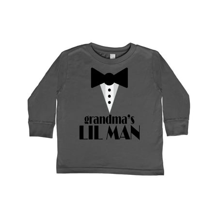 

Inktastic Grandma s Lil Man Gift Toddler Boy Girl Long Sleeve T-Shirt