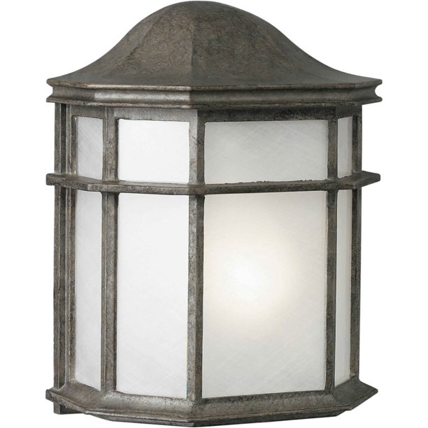 Forte Lighting 171901 1 Light 10" Tall Outdoor Flush Mount Wall Sconce