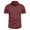 Red, variant on ohmzyzo Men's Short Sleeve Button Down Shirts Slim Fit Stretch Wrinkle Free Dress Shirts Formal Wedding Prom Casual Shirt