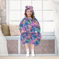 thumbnail image 7 of FORMRS Wearable Blanket Hoodie with Sleeves for Kids Cozy Flannel Sweatshirt, Colorful Starfish, 7 of 7