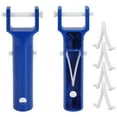 thumbnail image 3 of 2 Pcs Pool Vacuum Handle with 4 Pcs Butterfly V-Clips and Pins Fits for Pool Spa Vacuum, 3 of 5