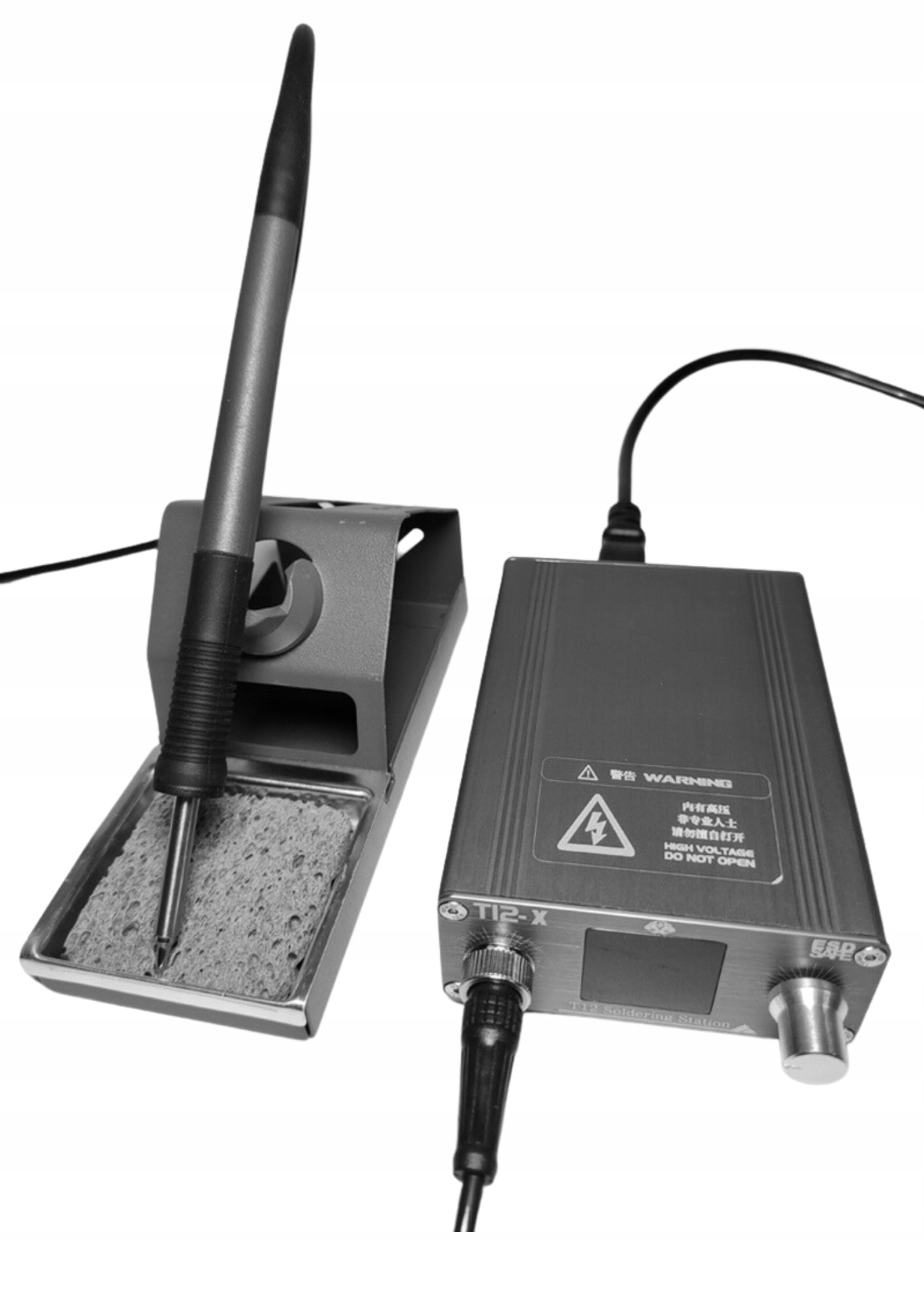 T12-X electric soldering iron with adjustable temperature for mobile phone repair, flying wire welding tool, soldering station