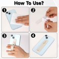 thumbnail image 3 of Glaciersei 2 Pcs Phone Loop Finger Holder Universal Phone Grips for Back of Phone Portable Phone Strap Phone Finger Strap Universal Phone Grip for Most Mobile Phones and Cell Phone Case(Grey White), 3 of 5