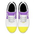 thumbnail image 2 of Nonbinary Flag Shoes Mens Womens Running Sneakers Mesh Breathable Jogging Walking Shoes White Size 10.5, 2 of 7