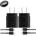 thumbnail image 1 of Sony Xperia XZ, 2 Pack USB-C Super Fast Charging Wall Charger-25W PD Charger Adapter with Type-C Cable(3ft) - Black, 1 of 3